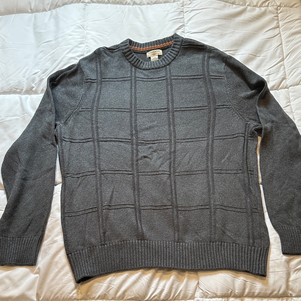 Dockers Charcoal Crewneck Sweater